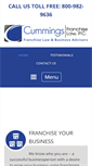 Mobile Screenshot of cummingsfranchiselaw.com